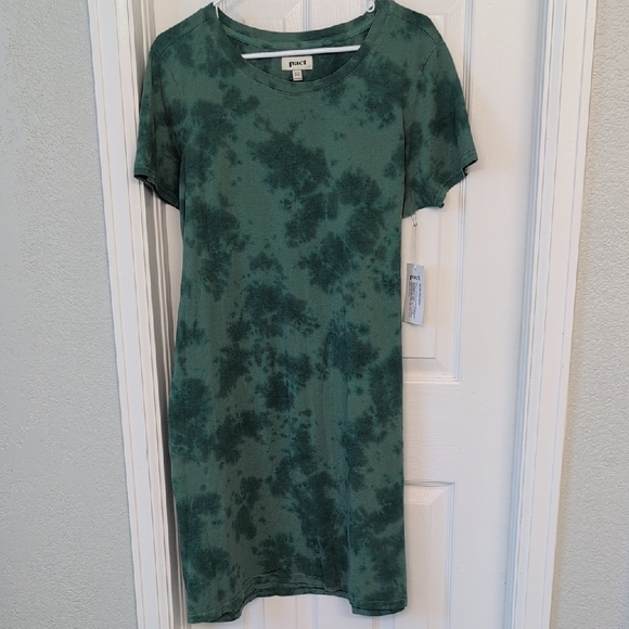 Pact Dresses & Skirts - Pact Sage Green Tie Dye Dress